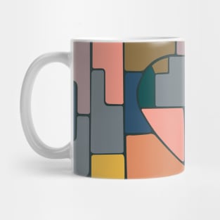 90's muted color Africa pattern Mug